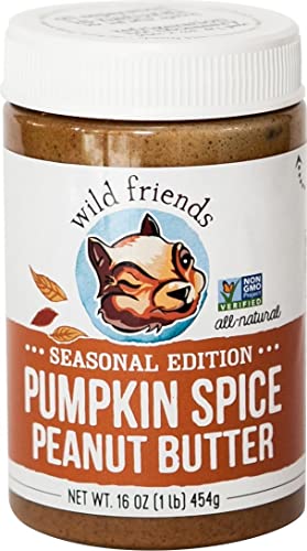 Photo 1 of BEST BY 07/20/2022- PACK OF 3- Wild Friends Foods Pumpkin Spice Peanut Butter, 16 oz Jar
