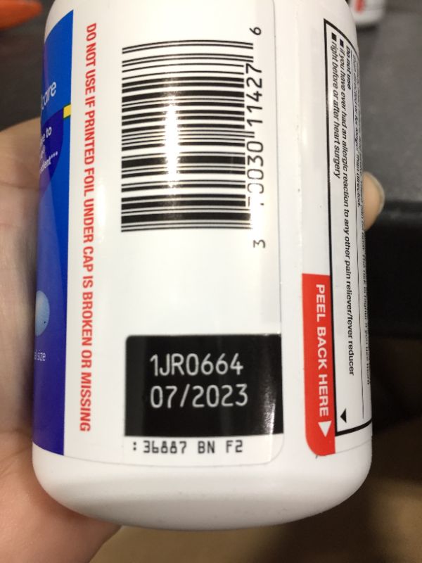 Photo 1 of BEST BY 07/2023- Amazon Basic Care Naproxen Sodium Tablets, 300 Count
