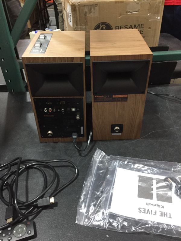 Photo 6 of Klipsch The Fives Powered Speaker System with HDMI-ARC in Walnut
