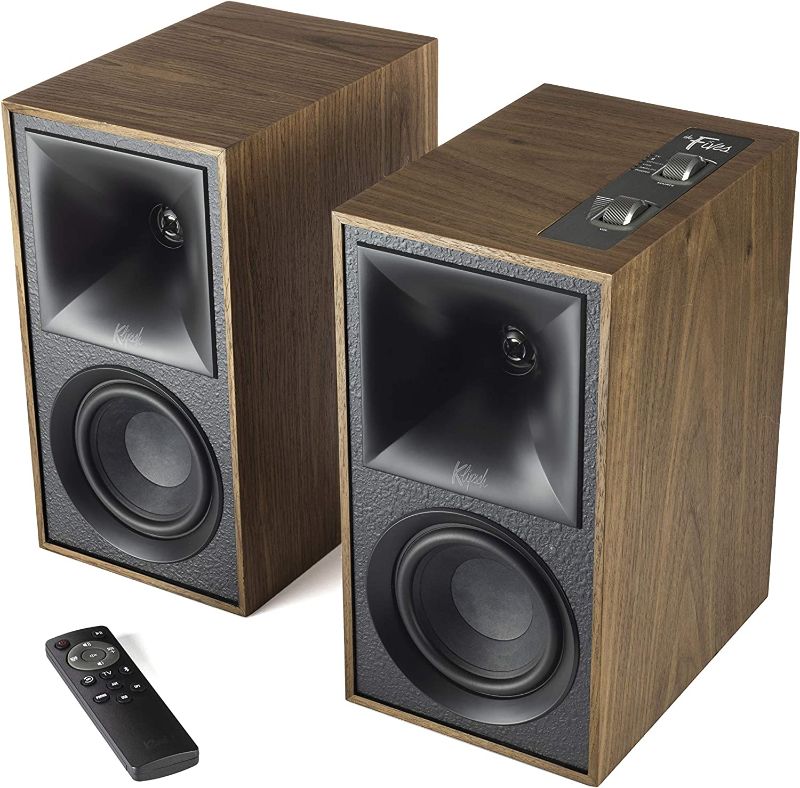 Photo 2 of Klipsch The Fives Powered Speaker System with HDMI-ARC in Walnut
