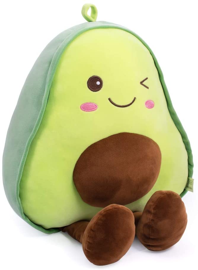 Photo 2 of 16.5 Inch Snuggly Stuffed Avocado Fruit Soft Plush Toy Hugging Pillow Gifts for Kids, Girl, Boy, and Friends Christmas
