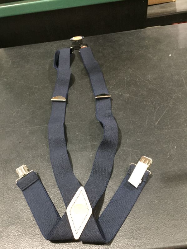 Photo 2 of Dickies Work Suspenders - Navy Blue Size One (DI5100)
