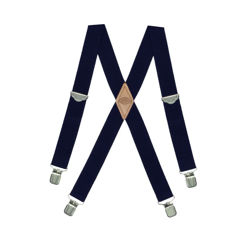 Photo 1 of Dickies Work Suspenders - Navy Blue Size One (DI5100)
