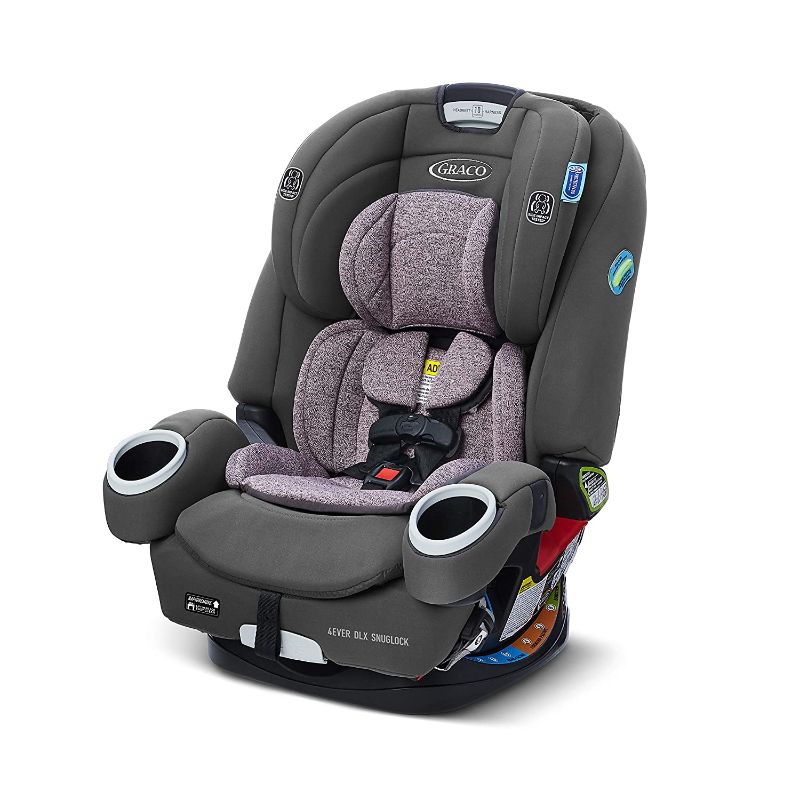 Photo 1 of Graco 4Ever DLX SnugLock 4 in 1 Car Seat | Infant to Toddler Car Seat, with 10 Years of Use | Featuring Easy-Install SnugLock Technology, Leila , 21x19x24.5 Inch (Pack of 1)
