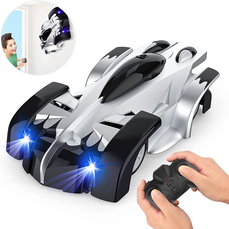 Photo 1 of EpochAir Wall Climbing Remote Control Car Dual Mode 360° Rotating RC Stunt Cars with Headlight Rechargeable Toys for Boys Gift for 4 5 6 7 8-12 Year Old Kids (Normal)
