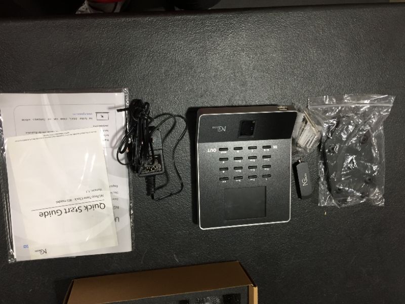 Photo 1 of Time Clock, NGTeco Time Card Machine, W2 Fingerprint Time Clocks for Employees Small Business Automatic in and Out, LAN WiFi Punch Card Attendance with App for iOS/Android (0 Monthly Fees)
