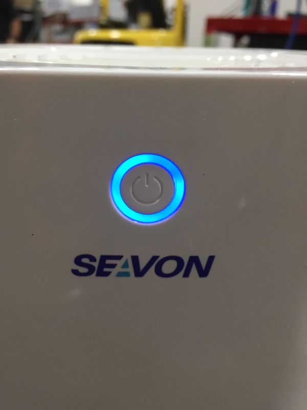 Photo 3 of SEAVON Dehumidifiers for Home, 2200 Cubic Feet (215 sq ft), Portable Compact 27oz Capacity Quiet Mini Dehumidifier for Bedroom, Basements, Bathroom, Garage, Wardrobe Closet, Kitchen, Office, RV
