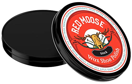 Photo 1 of Wax Black Shoe Polish - Shine and Protect Leather Shoes and Boots - Red Moose
