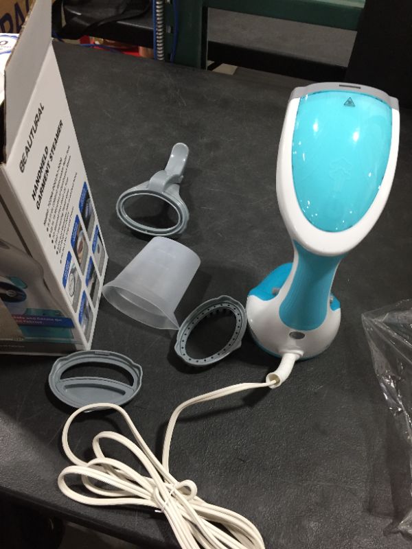 Photo 1 of BEAUTURAL Steamer for Clothes, Portable Handheld Garment Fabric Wrinkles Remover, 30-Second Fast Heat-up, Auto-Off, Large Detachable Water Tank
