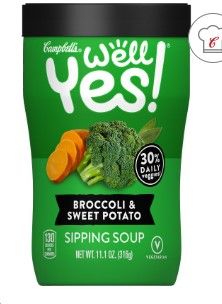 Photo 1 of BROCCOLI & SWEET POTATO SIPPING SOUP 8 Pack, 11.10oz Each
