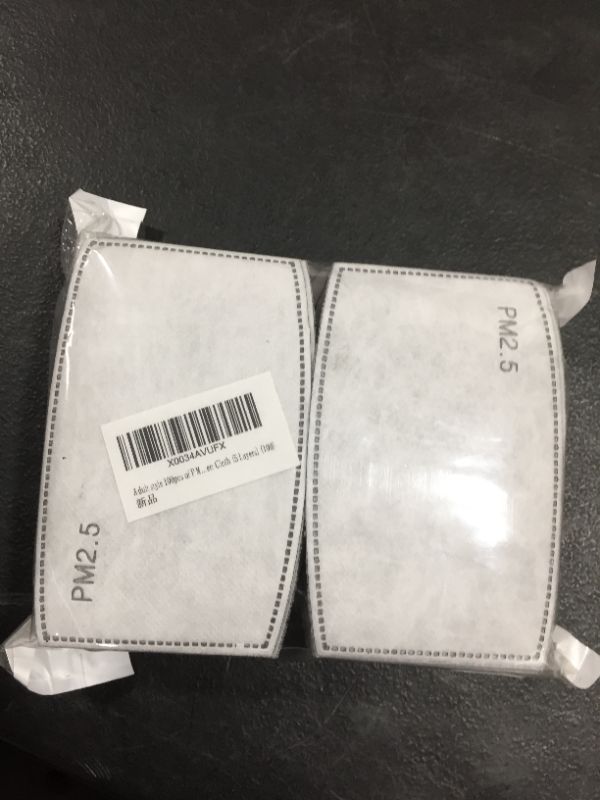 Photo 2 of Adult style 100pcs of PM 2.5 Activated Carbon, Replaceable Anti Haze Filters?Meltblown Non-Woven Cloth (5 Layers) (100)
