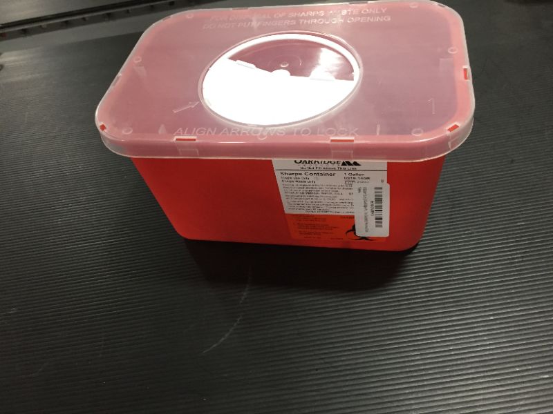 Photo 2 of 1 Gallon Size | OakRidge Products Sharps Disposal Container | Ideal for Diabetics Personal Size
