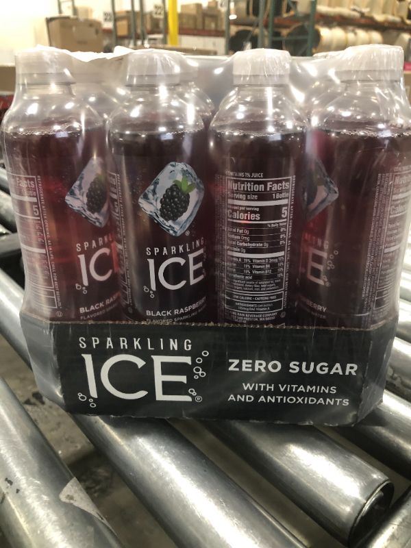 Photo 2 of Sparkling Ice® Naturally Flavored Sparkling Water, Black Raspberry 17 Fl Oz, (Pack of 12)
EXPIRED 3/2022