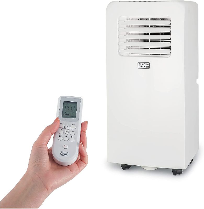 Photo 1 of BLACK+DECKER 8,000 BTU Portable Air Conditioner with Remote Control, White