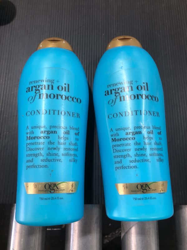 Photo 2 of 2 PACK - OGX Renewing + Argan Oil of Morocco Conditioner, 25.4 Ounce Salon Size