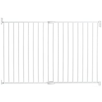 Photo 1 of Munchkin Extending XL Tall and Wide Baby Gate,  Hardware Mounted Safety Gate for Stairs, Hallways and Doors, Extends 33" - 56" Wide, Metal, White