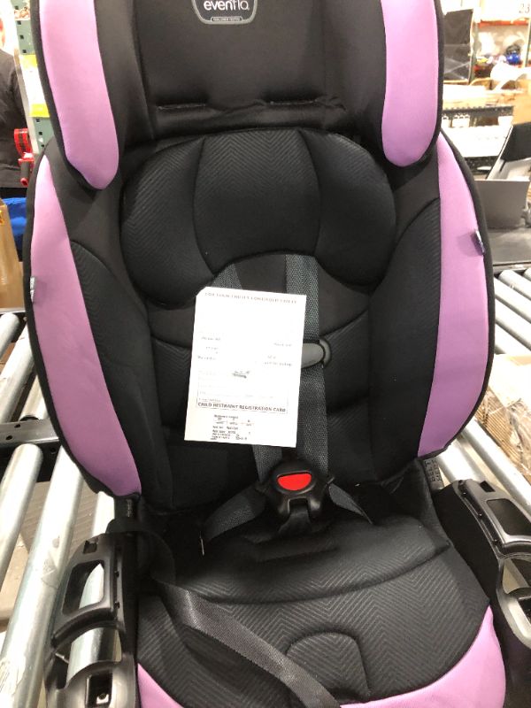 Photo 2 of Evenflo Maestro Sport Convertible Booster Car Seat, Forward Facing, High Back, 5-Point Harness, For Kids 2 to 8 Years Old, Whitney Pink
