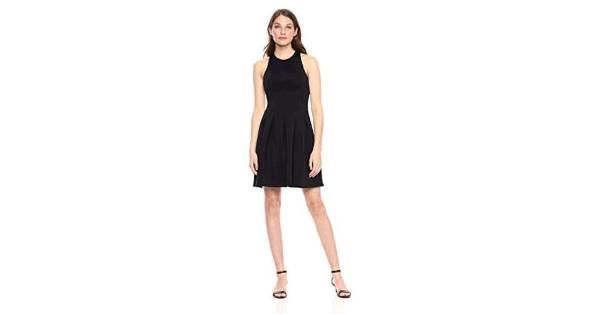 Photo 1 of Brand - Lark & Ro Women's Sleeveless Crew Neck Pleated Fit and Flare D...
14