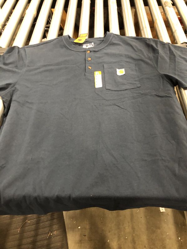 Photo 2 of Carhartt Men's Loose Fit Heavyweight Short-Sleeve Pocket Henley T-Shirt
XL
