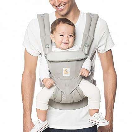 Photo 1 of Ergobaby Omni 360 All-Position Baby Carrier for Newborn to Toddler with Lumbar Support (7-45 Pounds), Pearl Grey