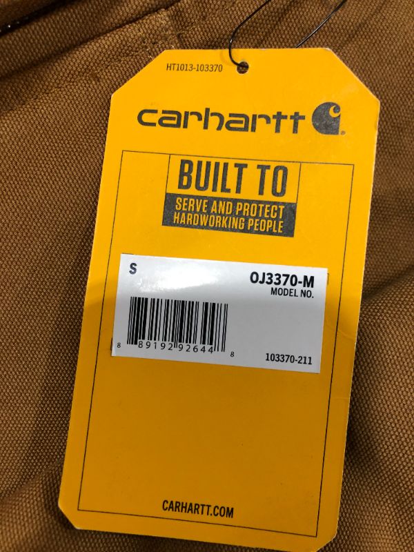 Photo 1 of Carhartt Men's Full Swing Loose Fit Washed Duck Fleece-Lined Jacket
SIZE SMALL