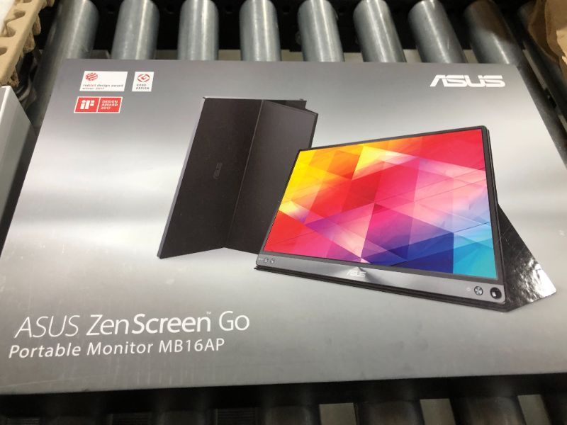 Photo 2 of SELLING FOR PARTS 
ASUS ZenScreen Go MB16AHP 15.6" Portable Monitor Full HD IPS Eye Care with Micro HDMI USB Type-C
SCREEN TURNS BLACK