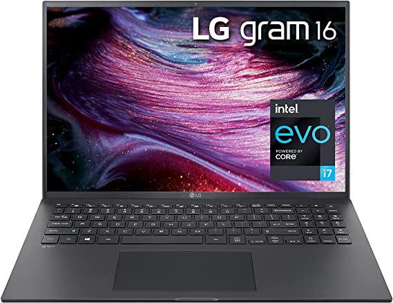 Photo 1 of LG Gram 16Z90P Laptop 16" IPS Ultra-Lightweight, (2560 x 1600), Intel Evo 11th gen Core i7 , 16GB RAM, 1TB SSD, Windows 11 Upgradeable, Alexa Built-in, 2X USB-C, HDMI, USB-A - Black