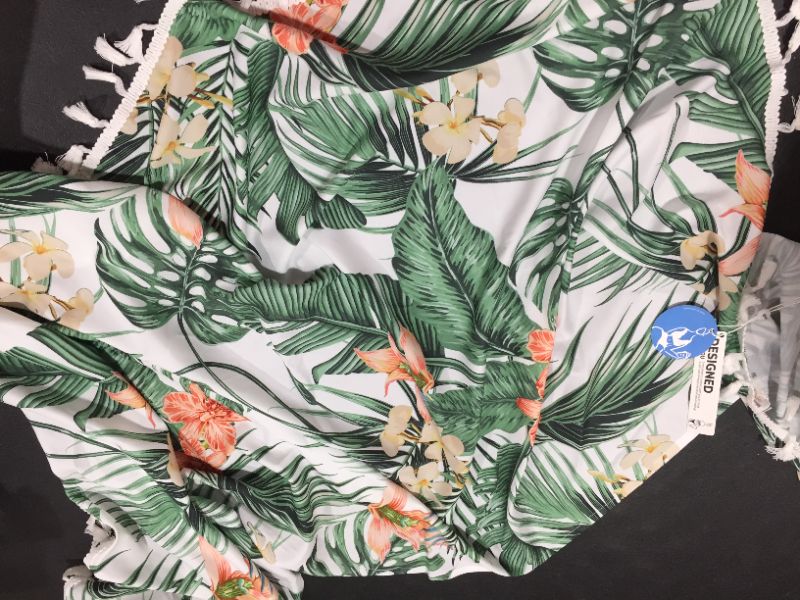 Photo 3 of [Size L] Cupshe Maeve Tropical Print Tassel Sarong