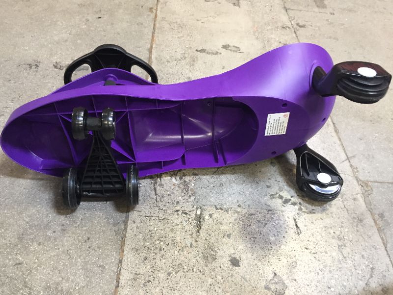 Photo 4 of Wiggle Car Ride On Toy – No Batteries, Gears or Pedals – Twist, Swivel, Go – Outdoor Ride Ons for Kids 3 Years and Up by Lil’ Rider (Purple)
