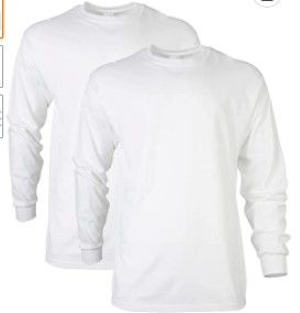 Photo 1 of Gildan Men's Ultra Cotton Long Sleeve T-Shirt, Style G2400, Multipack
