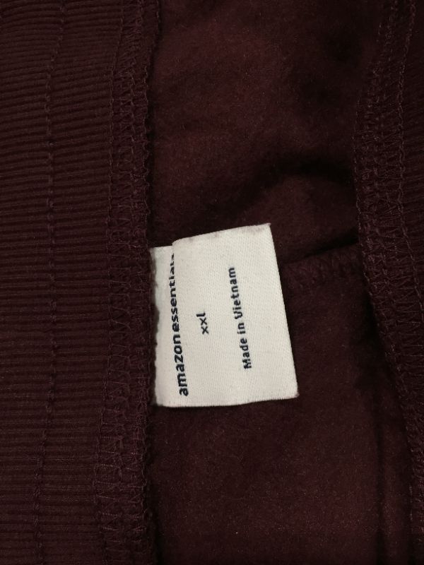 Photo 2 of amazon essentials burgundy sweat pants XXL