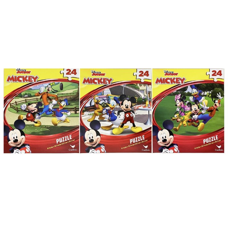 Photo 1 of 30379370 Disney Junior Mickey Mouse Puzzle Pack - 24 per Pack - Pack of 3
