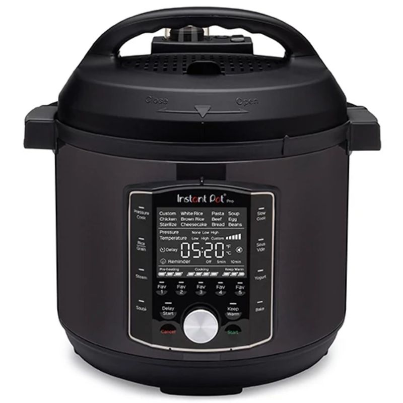 Photo 1 of (SOLD FOR PARTS) Instant Pot 8 Quart Pro Electric Pressure Cooker, One Size , Black
