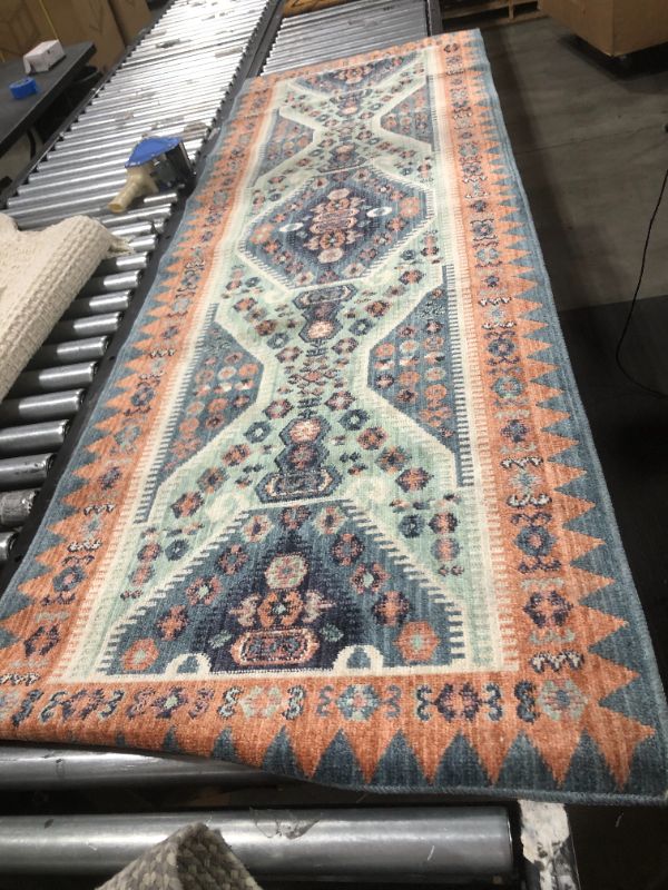 Photo 3 of 2'3"x7' Buttercup Diamond Vintage Persian Style Woven Runner Rug - Opalhouse™

