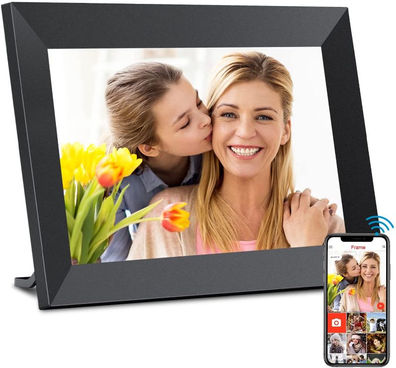 Photo 1 of YunQiDeer 8 Inch Digital Photo Frame WiFi with1280*800 IPS LCD Touch Screen,Built-in 16GB Storage,Auto Rotate,Video Clips and Slide Show,Send Photos Instantly from Anywhere with via Frameo APP
