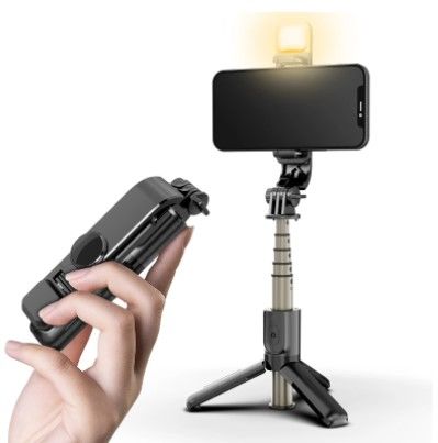 Photo 1 of L10S Mini Fill Light Bluetooth Selfie Stick Tripod Mobile Phone Holder
