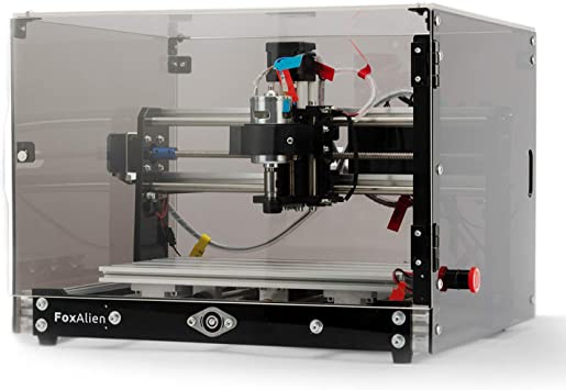 Photo 1 of Desktop CNC Router Machine 3018-SE V2 with Transparent Enclosure, 3-Axis Engraving Milling Machine for Wood Acrylic Plastics Metal Resin Carving Arts and crafts DIY Design
