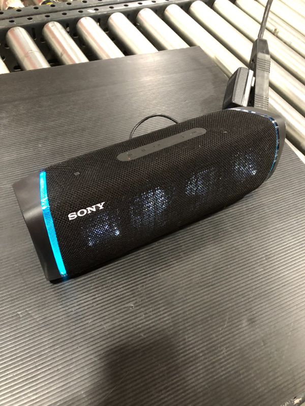 Photo 3 of Sony SRS-XB43 EXTRA BASS Wireless Bluetooth Powerful Portable Speaker, IP67 Waterproof & Durable for Home, Outdoor, and Travel, 24 Hour Battery, Party Lights, USB Type-C, and Speakerphone, Black
