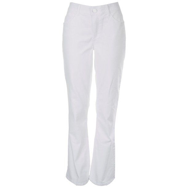 Photo 1 of Democracy Womens Solid Bootcut Jeans 14 White
