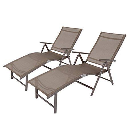 Photo 1 of 2-Piece Metal Outdoor Chaise Lounge