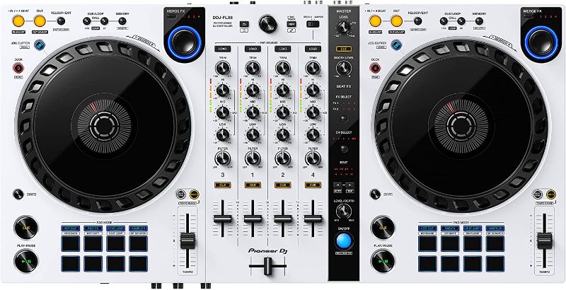 Photo 1 of Pioneer DJ DDJ-FLX6 4-deck Rekordbox and Serato DJ Controller - White
