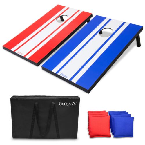 Photo 1 of GoSports Classic Cornhole Set Includes 8 Bags, Carry Case and Rules, 2 X 3 FEET
