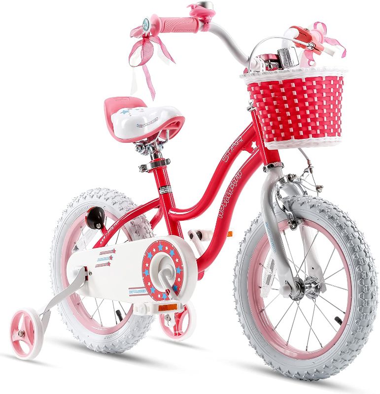 Photo 1 of RoyalBaby Stargirl Kids Bike Girls 12 Inch Children's Bicycle with Basket for Age 3-12 Years
