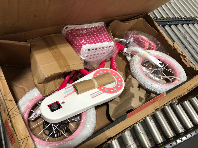 Photo 2 of RoyalBaby Stargirl Kids Bike Girls 12 Inch Children's Bicycle with Basket for Age 3-12 Years
