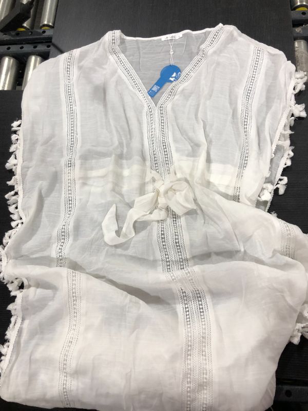 Photo 1 of Juliet Tassel Trim Belted Cover Up [Size L]
