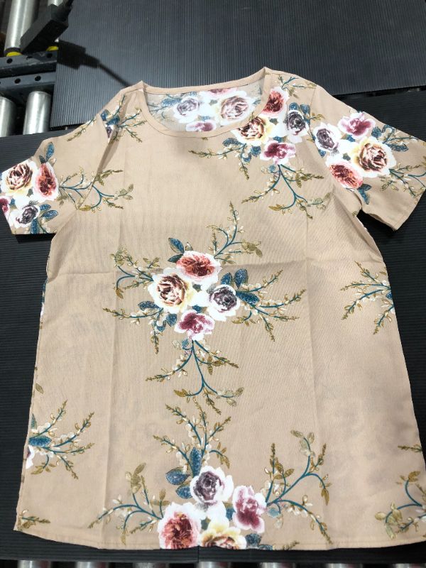 Photo 1 of Breathable Beige Blouse with Roses