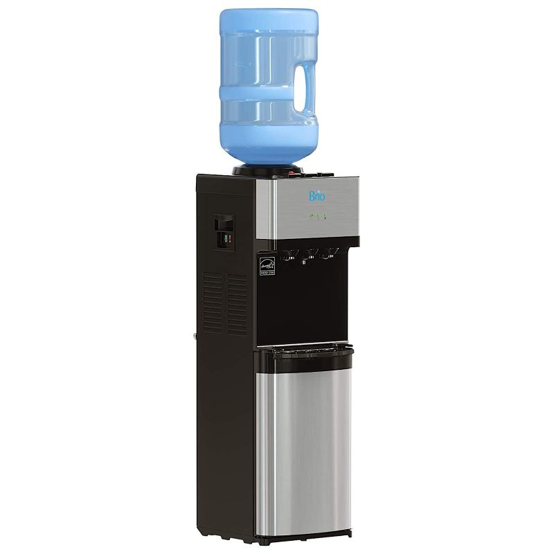 Photo 1 of Brio Limited Edition Top Loading Water Cooler Dispenser - Hot & Cold Water, Child Safety Lock, Holds 3 or 5 Gallon Bottles - UL/Energy Star Approved