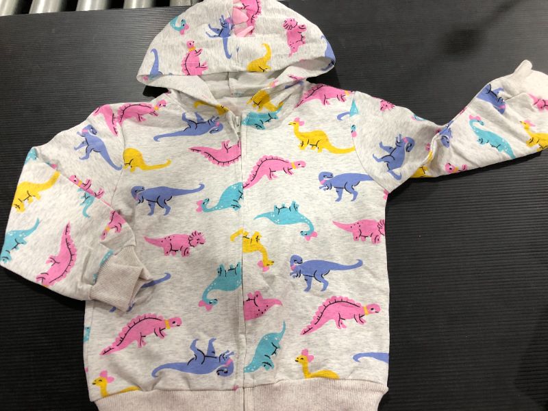 Photo 2 of Baby Girl Zip-up Jacket Toddler Hoodie Sweatshirt Light Winter Coat Fall Outwear [3/4T]