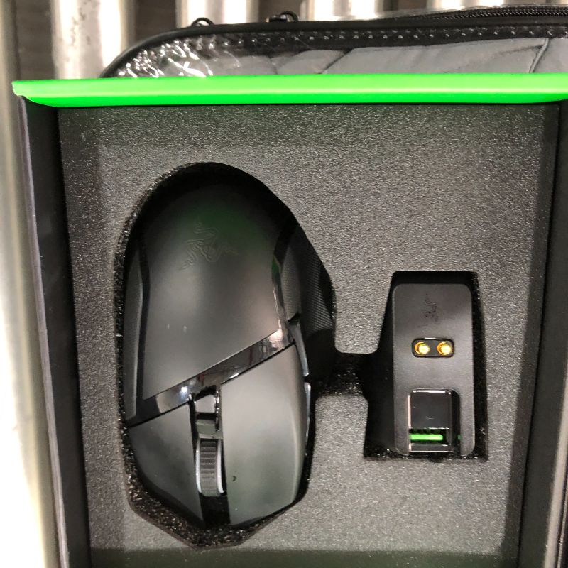 Photo 2 of Razer Basilisk Ultimate Hyperspeed Wireless Gaming Mouse w/ Charging Dock: Fastest Gaming Mouse Switch - 20K DPI Optical Sensor - Chroma RGB - 11 Programmable Buttons - 100 Hr Battery - Classic Black