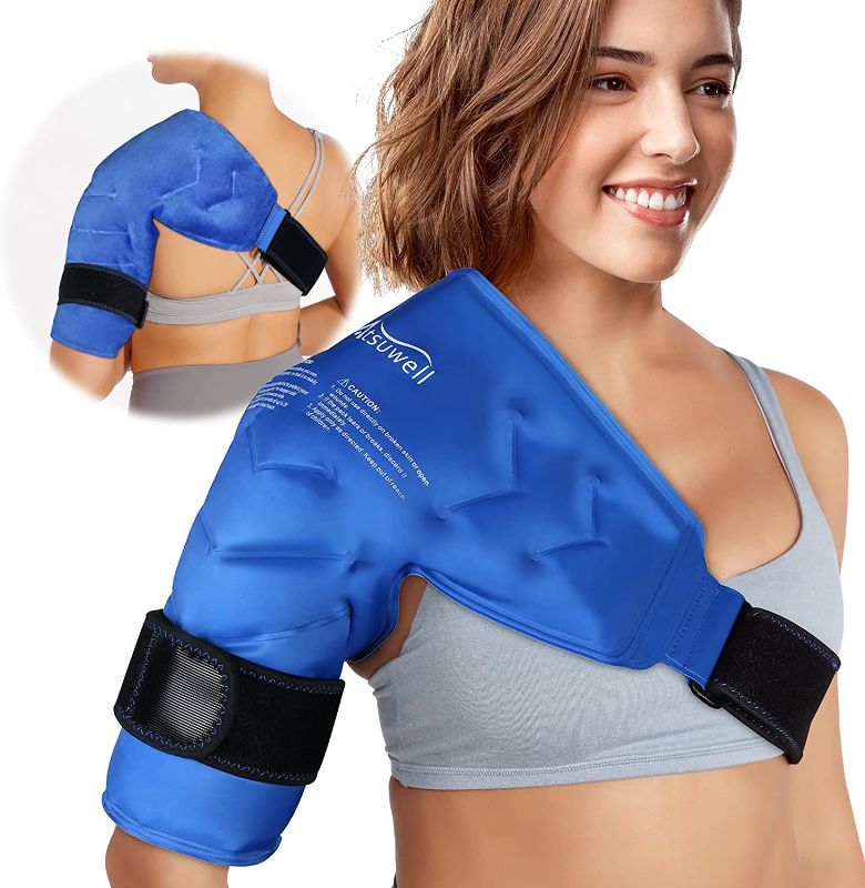 Photo 1 of Atsuwell Shoulder Ice Pack Rotator Cuff Cold Therapy, Reusable Gel Ice Wrap for Shoulder Injuries & Pain Relief, Bursitis, Tendonitis, Swelling, Recovery for Man and Women